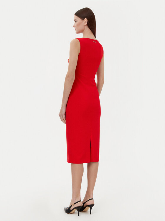 Calvin Klein Calvin Klein Sukienka koktajlowa K20K208140 Czerwony Slim Fit