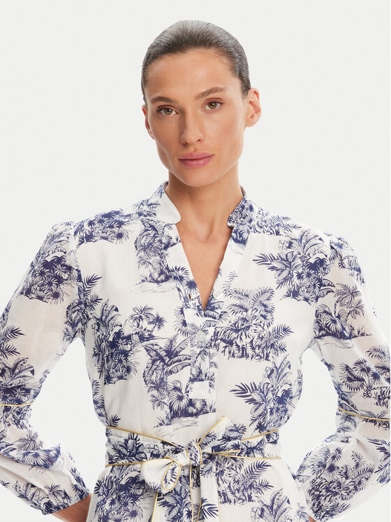 Iconique Iconique Φόρεμα καλοκαιρινό IC25-078 Λευκό Relaxed Fit