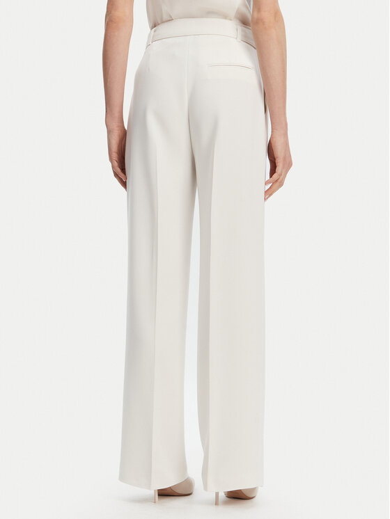 BOSS BOSS Spodnie materiałowe Tapiana 50479405 Écru Relaxed Fit