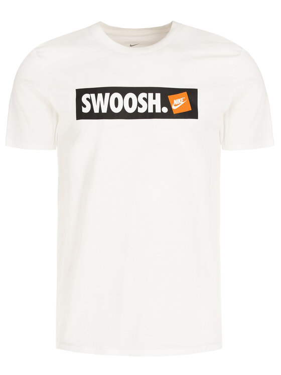 Nike Nike Футболка Nsw Swoosh AR5027 Білий Regular Fit