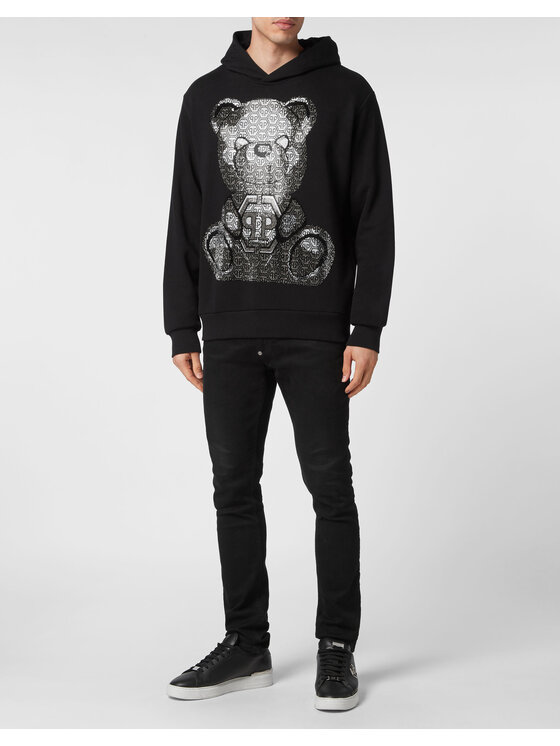 PHILIPP PLEIN PHILIPP PLEIN Bluza 1609 Czarny Regular Fit