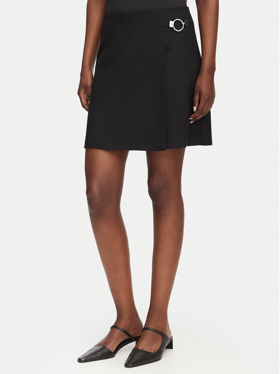 HUGO Fustă mini Rilasi 50564193 Negru Regular Fit