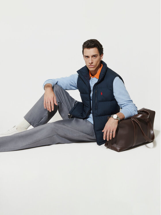 Polo Ralph Lauren Polo Ralph Lauren Vestă elegantă 710968283002 Bleumarin Regular Fit