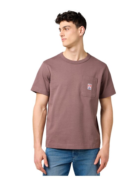 Wrangler Wrangler T-Shirt 112371500 Brązowy Relaxed Fit