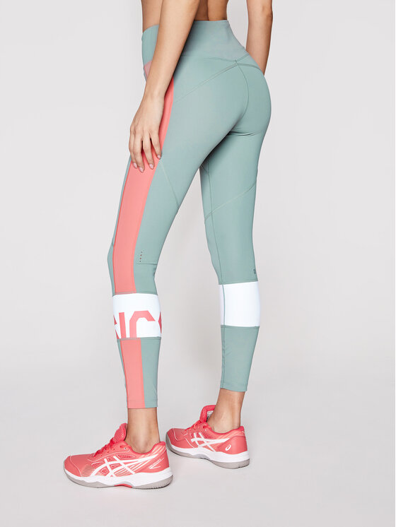 Leggings Color Block 2032A410 Verde Slim Fit
