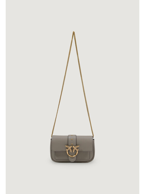 PINKO PINKO Τσάντα POCKET LOVE ONE SIMPLY Γκρι