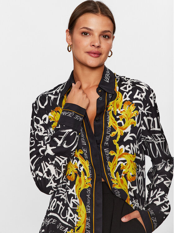 Versace Jeans Couture Versace Jeans Couture Hemd 75HAL2P2 Schwarz Relaxed Fit