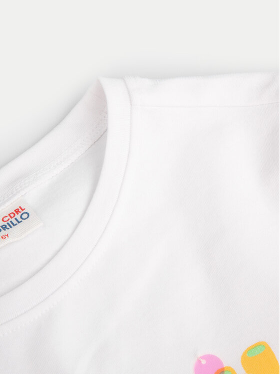 Coccodrillo Coccodrillo Tricou WC4143203OWK Alb Regular Fit
