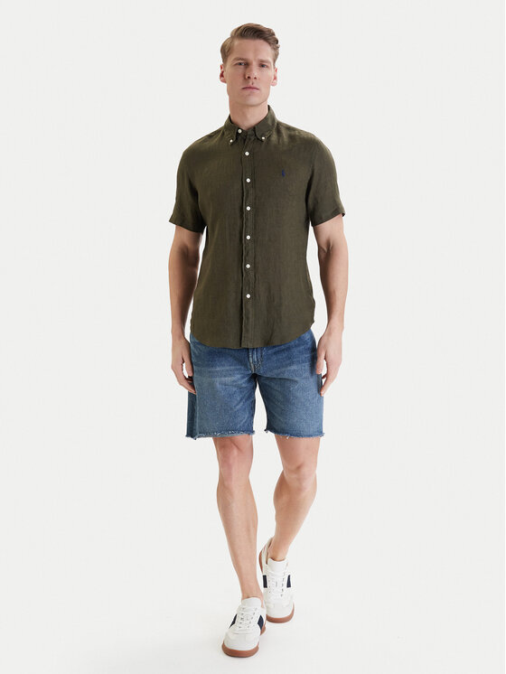 Polo Ralph Lauren Polo Ralph Lauren Риза 710968912503 Зелен Regular Fit