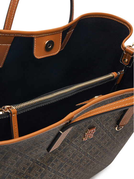 Tommy Hilfiger Tommy Hilfiger Kabelka Th Monoplay Satchel AW0AW19173 Čierna