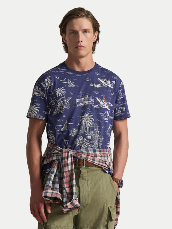 Polo Ralph Lauren Polo Ralph Lauren Tricou 710B16619001 Bleumarin Slim Fit