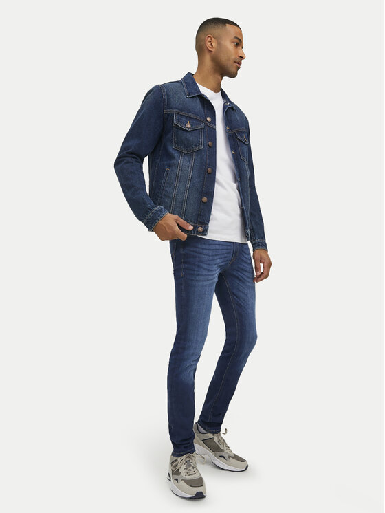 Jack & Jones Jack & Jones Jeansy Liam 12110056 Tmavomodrá Skinny Fit