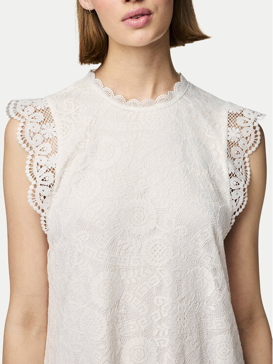 Pieces Pieces Sukienka codzienna Olline 17146419 Biały Regular Fit