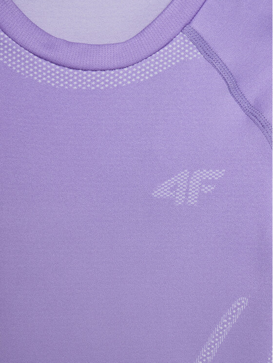 4F 4F Komplet bielizny termoaktywnej 4FJWAW24USEAF150 Fioletowy Slim Fit