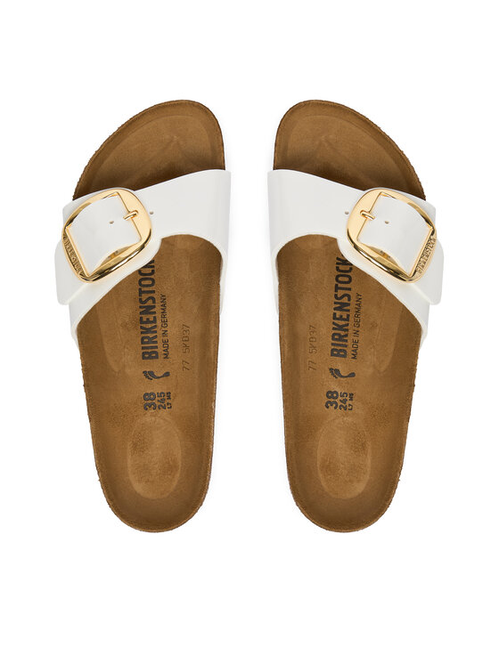 Birkenstock Birkenstock Klapki Madrid Big Buckle 1019814 Biały