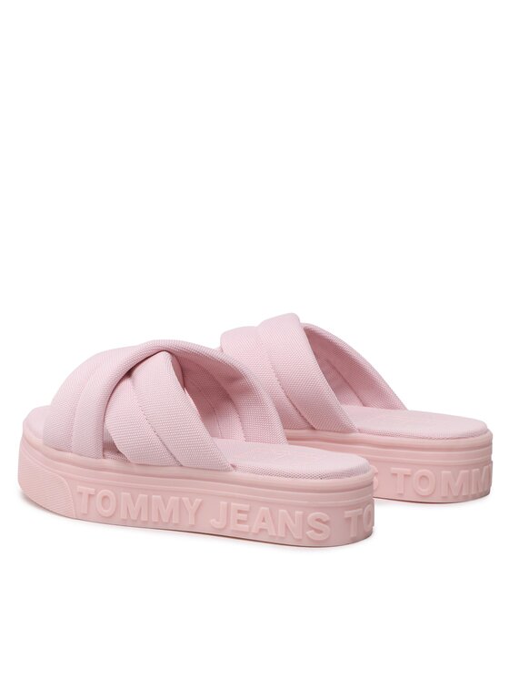 Tommy Jeans Tommy Jeans Iešļūcenes Fltfrm Sandal EN0EN02116 Rozā