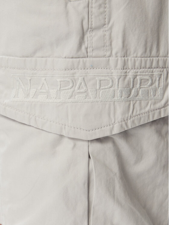 Napapijri Napapijri Kratke hlače iz tkanine N-Deline NP0A4HOT Kremna Regular Fit