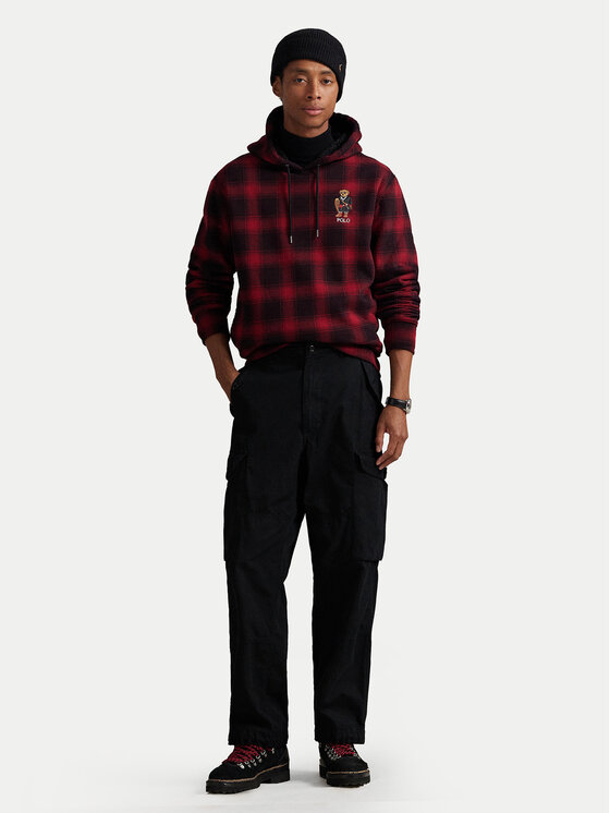 Polo Ralph Lauren Polo Ralph Lauren Džemperis ar kapuci 710981796001 Sarkans Regular Fit