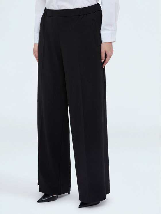 Fiorella Rubino Fiorella Rubino Spodnie materiałowe P011L002301N033 Czarny Over Fit