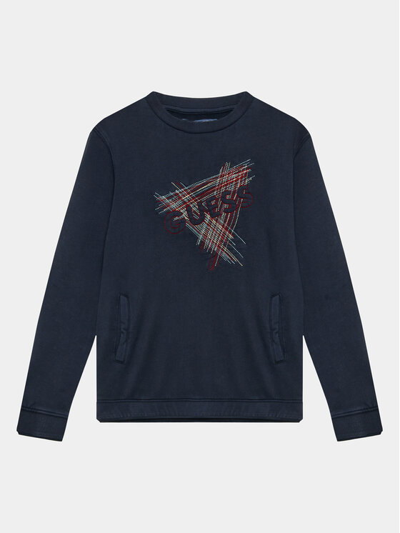 Guess Guess Суитшърт L3BQ03 KAD74 Тъмносин Regular Fit