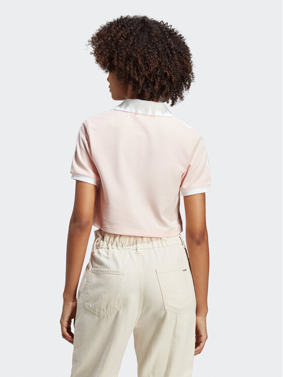 adidas adidas Поло Crop Polo Shirt IP3757 Рожевий