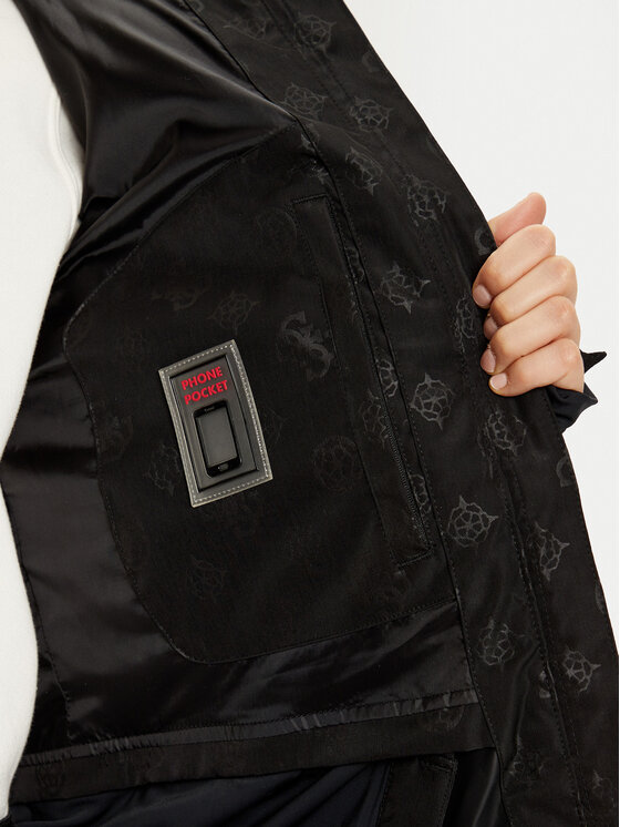 Guess Guess Μπουφάν για σκι W4PL3N WH0K0 Μαύρο Regular Fit