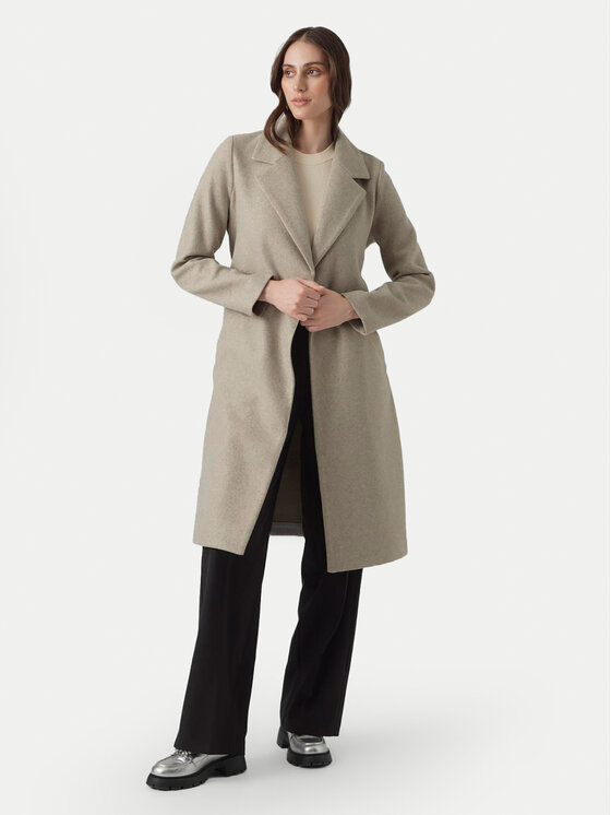Vero Moda Vero Moda Kevad-sügis mantel Fortuneaya 10278330 Beež Regular Fit