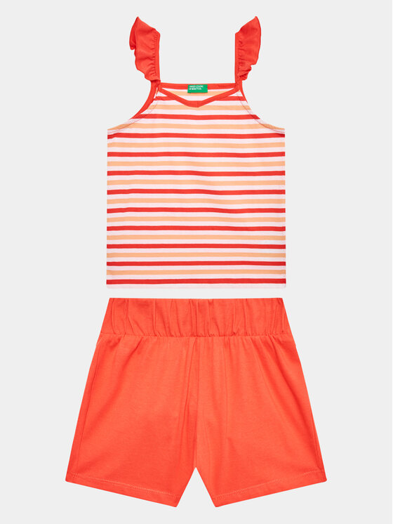 United Colors Of Benetton United Colors Of Benetton Completo top e pantaloncini 3NVVGK009 Multicolore Regular Fit