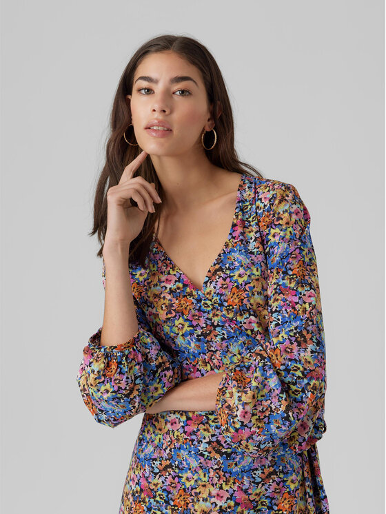 Vero Moda Vero Moda Haljina za svaki dan Kira 10290247 Šarena Loose Fit
