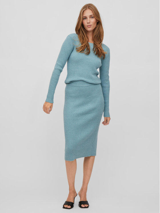 Vila Vila Pullover Corin 14075795 Blau Regular Fit