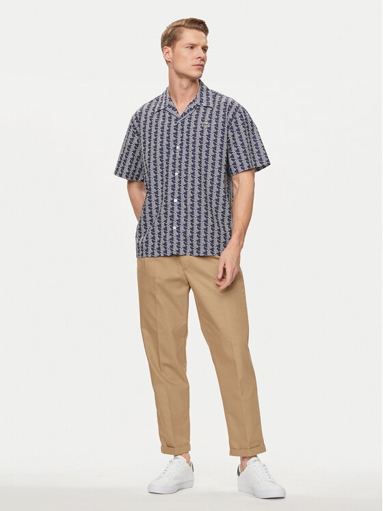 Lacoste Lacoste Marškiniai CH8792 Ruda Regular Fit