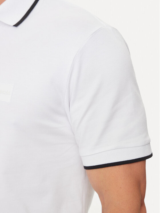 BOSS Boss Polo majica Passertip 50507699 Bela Slim Fit