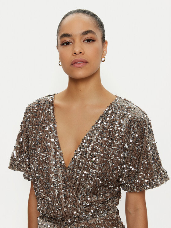 Pieces Pieces Kombinezon Kam 17153622 Złoty Regular Fit