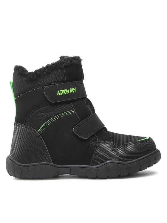 Action Boy Action Boy Ботуши CMY1073H-01GA Черен