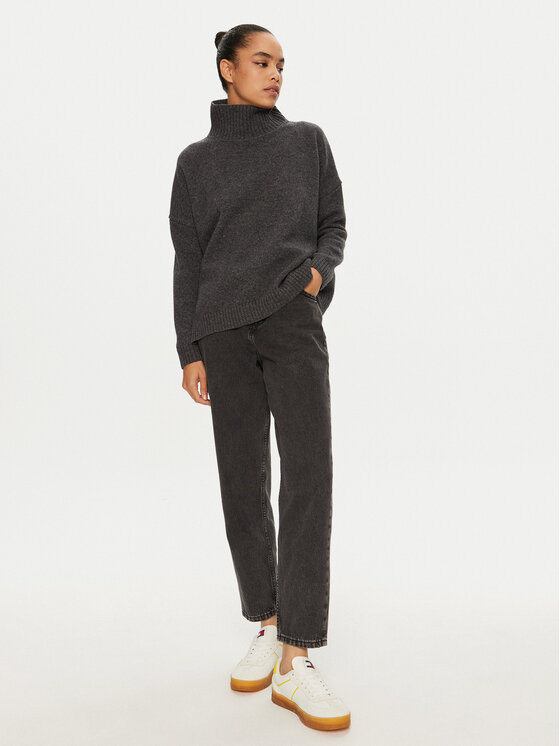 Mustang Mustang Džinsi Charlotte 1015572 Melns Mom Fit