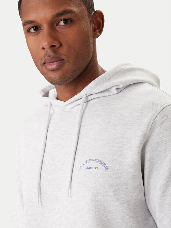Jack & Jones Jack & Jones Mikina College Logo 12288362 Šedá Regular Fit