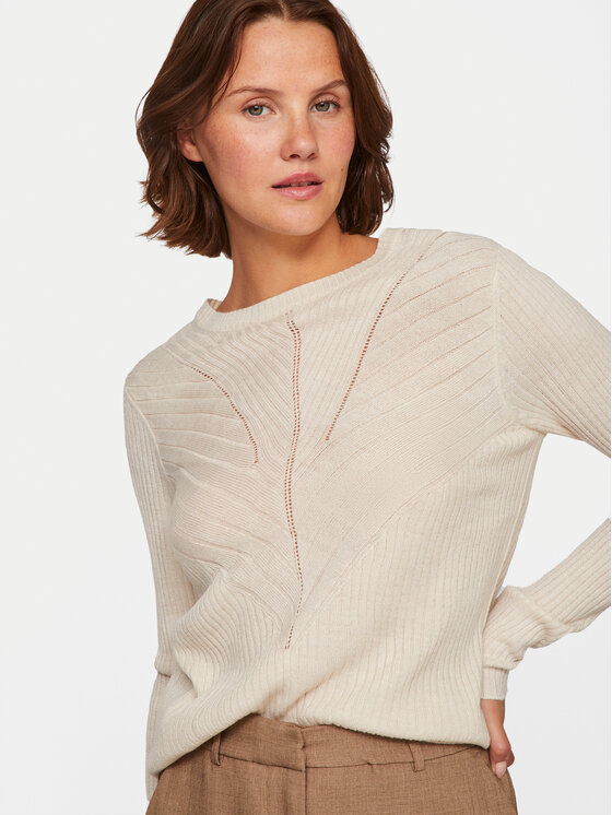 Vila Vila Kampsun Olina 14098889 Beež Regular Fit
