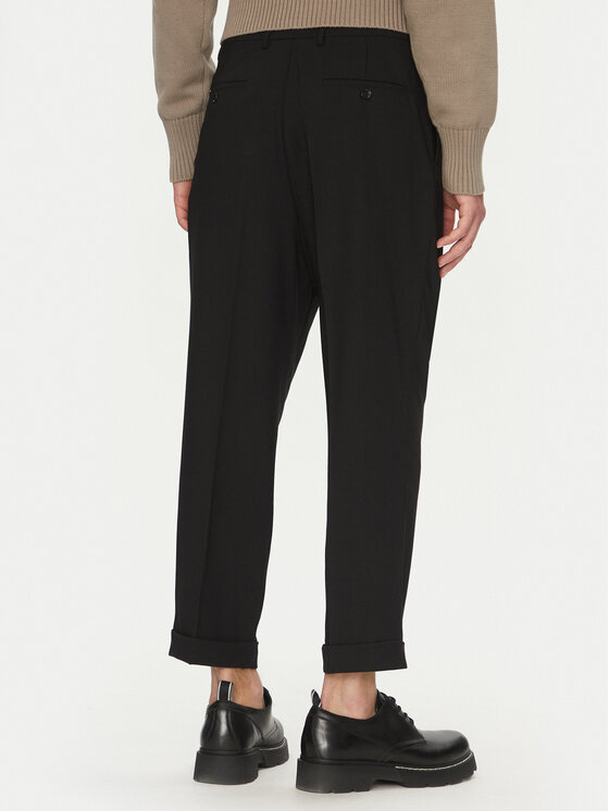 AMI Paris AMI Paris Chinos HTR111.WV0066 Fekete Regular Fit
