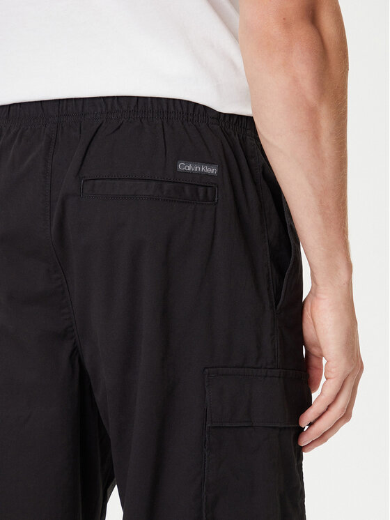 Calvin Klein Jeans Calvin Klein Jeans Pantaloni din material LV040EM616 Negru Straight Fit