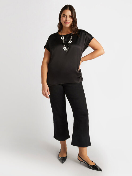 Fiorella Rubino Fiorella Rubino T-shirt G613L708232N033 Nero A-Line Fit