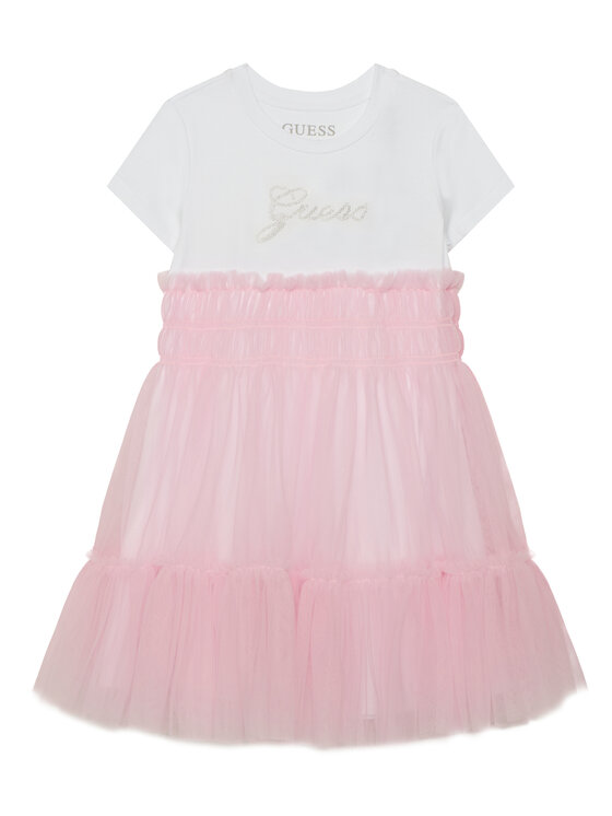 Guess Guess Hétköznapi ruha K6RK00 K6YW0 Rózsaszín Regular Fit