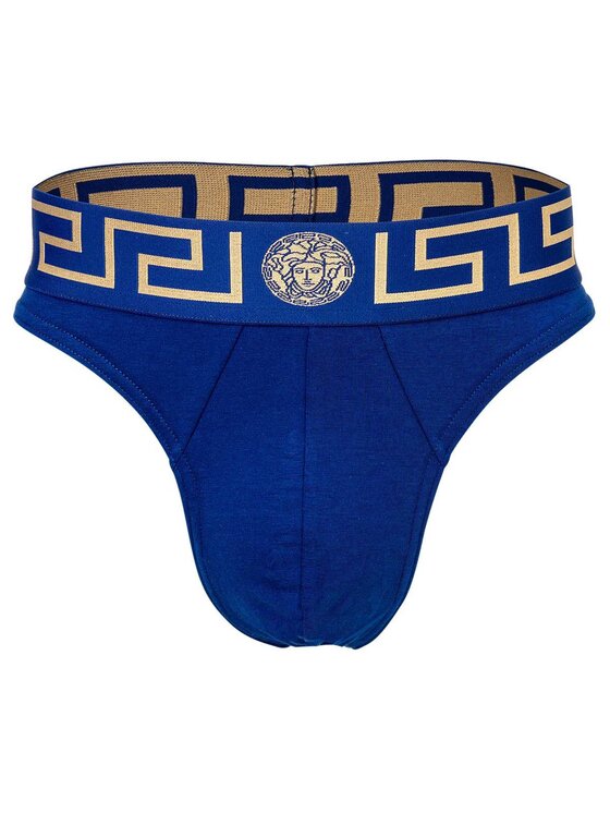 Stringi Versace, Rozmiar XL, Niebieskie, 26464