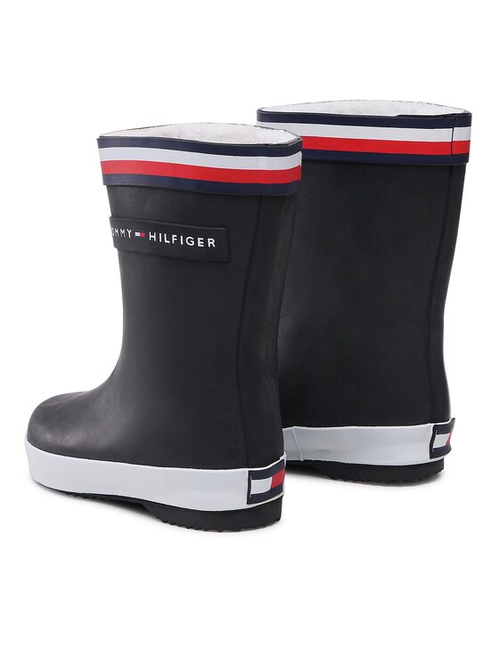 Tommy Hilfiger Tommy Hilfiger Гумові чоботи Rain Boot T3X6-32550-0801800 M Чорний