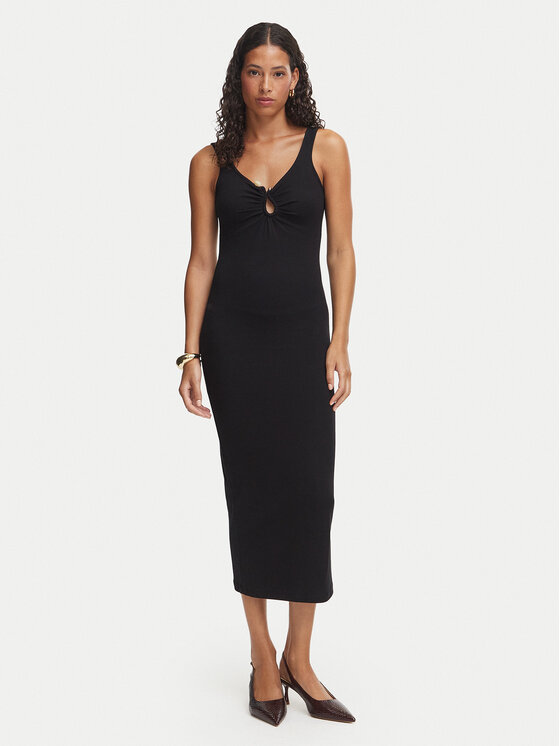 Bardot Bardot Φόρεμα καλοκαιρινό Mason 60517DB Μαύρο Slim Fit