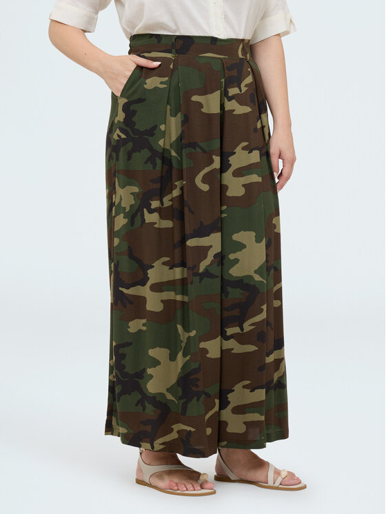 Fiorella Rubino Fiorella Rubino Pantaloni di tessuto P015L102554N0Z5 Verde Regular Fit