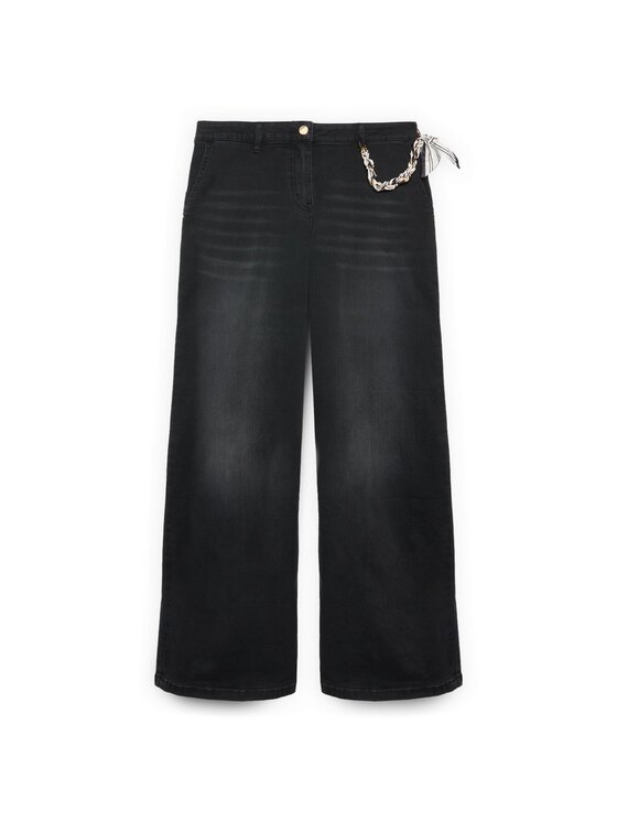 Fiorella Rubino Fiorella Rubino Jeansy P480T005227N033 Czarny Regular Fit