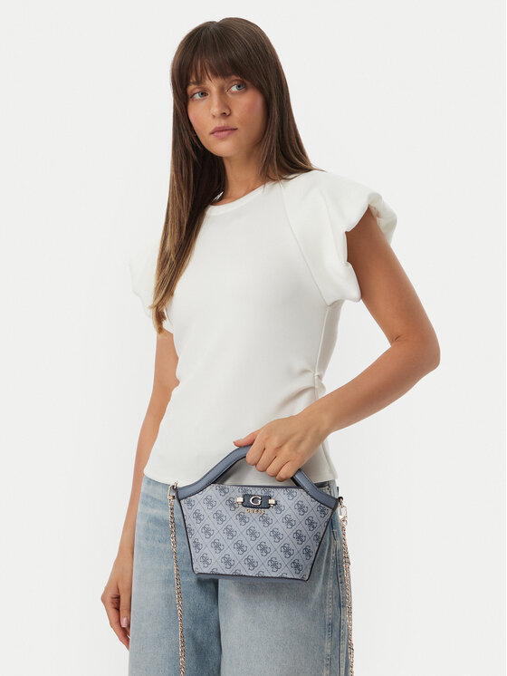Guess Guess Torebka Lindsey Mini HWSG97 49750 Niebieski