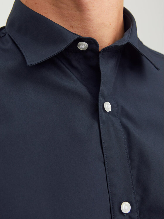 Jack&Jones Jack&Jones Srajca 12187222 Mornarsko modra Slim Fit