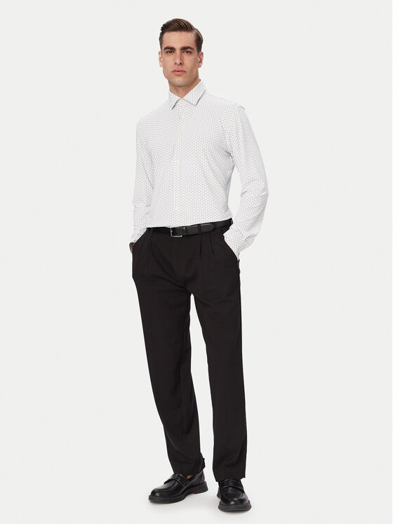 HUGO HUGO Košulja Kenno 50561158 Bijela Slim Fit