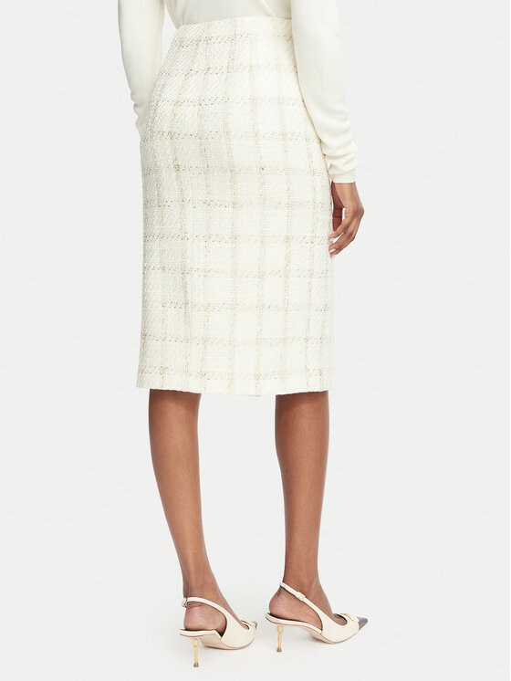 Elisabetta Franchi Elisabetta Franchi Pliiatsseelik GO-232-67E2-V440 Kreemjas Slim Fit
